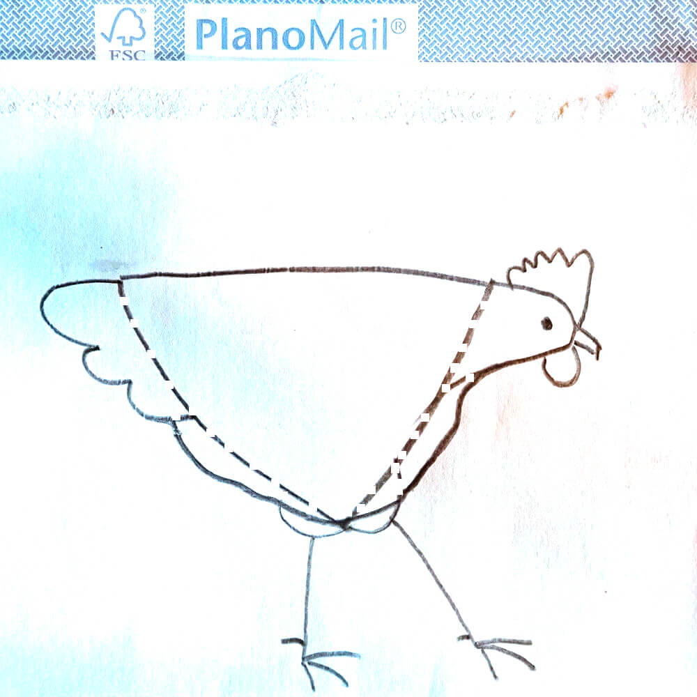 Monatsidee Juli: einfach Hühner zeichnen - Malen mit Marlies, Fanas